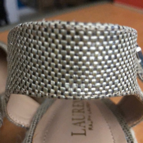 NEW. LAUREN BY RALPH LAUREN WEDGE ESPADRILLES. 10B. Narrow fit. - Picture 7 of 8